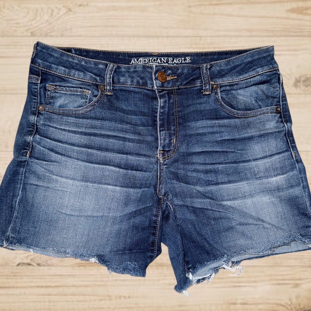 American Eagle Blue Denim Cutoff Shorts